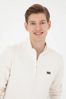 Мужской свитшот цвета экрю Неожиданная скидка в корзине - U.s. polo assn фото 2