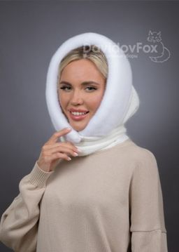 Платок Ангора Норка Белая