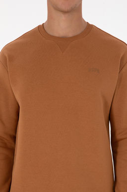 Erkek Camel Basic Sweatshirt - U.s. polo assn фото 6