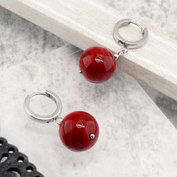 Серьги из муранского стекла CHERRY & CHOCOLATE LS3476