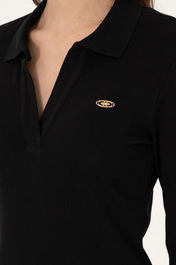 Женское черное трикотажное платье Неожиданная скидка в корзине - U.s. polo assn фото 6