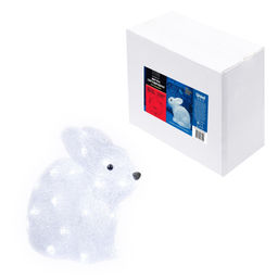 ULD-M2724-032/STA WHITE IP20 RABBIT Фигура светодиодная Кролик, 33*26см, 32 светодиода. Белый свет. Провод прозрачный. TM Uniel