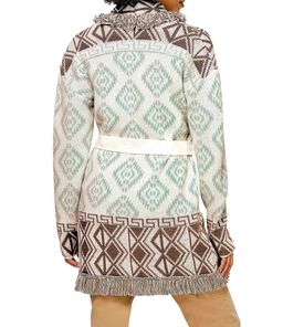 Кардиган, коричнево-мятный - Linea tesini фото 4