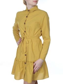806 Платье хлопковое с рюшами Fashion