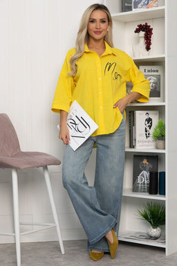 Блуза Песчаный пляж (желтая) Б13787-18М - Lt collection фото 4