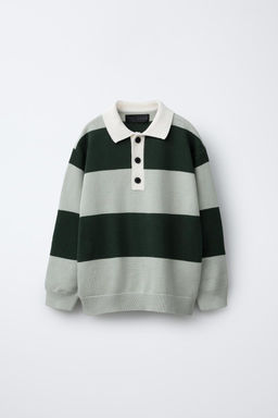 STRIPED KNIT POLO SHIRT - Zara фото 2