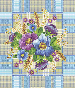 Полотенце 50*60 см вафельное (Восторг, синий) - Ивановотекстиль фото 2