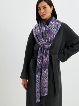 Большой, мягкий, тонкий и очень нежный двусторонний палантин с рисунком - Tantino фото 14