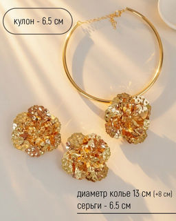 Комплект: колье-обруч и серьги