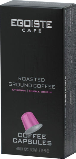 EGOISTE. Капсулы Ethiopia карт.упаковка, 10 капсул