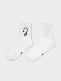 Цена за 5 пар! Носки мужские белые - Mark formelle фото 6