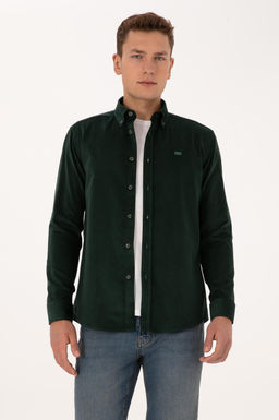 Erkek Koyu Ye_il Uzun Kollu G_mlek