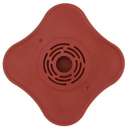 Пробка-сетка для раковины силиконовая 10,5х10,5см h1см, цвета в ассортименте: синий; терракотовый, в п/эт пакете (Китай) - Домашняя мода фото 8