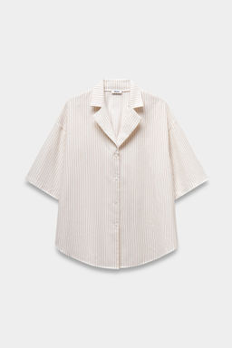 Рубашка изо льна в полоску - Mollis фото 6