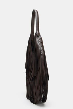 FRINGED TOTE BAG - Zara фото 4