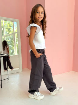 CHILLEASY 140011C-29 Брюки для девочки, Антрацит