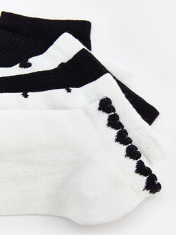 Desenli Kad?n Patik ?orap 5li