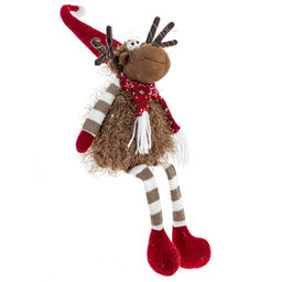 Игрушка набивная с подсветкой "Олень" (CR2032x2), L27 W13 H60/42 см