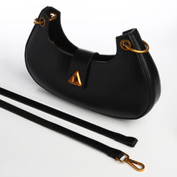 Сумка женская багет на молнии, цвет чёрный - Textura фото 7