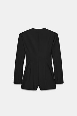 DOUBLE-BREASTED SHORT BLAZER JUMPSUIT - Zara фото 8