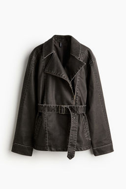 Chaqueta biker con efecto desgastado - H&m фото 7