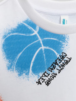 ACOOLA / Джемпер детский для мальчиков Graphito белый  фото 4