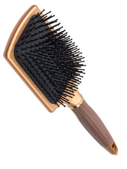 Kristaller Расческа для волос массажная C18-X1, нейлоновые штифты, коричневый  фото 5
