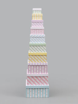 Набор подарочных коробок 10 в 1 «Звезды», 10.2 × 10.2 × 6‒28.2 × 28.2 × 15 см