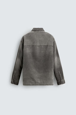 WASHED CORDUROY OVERSHIRT - Zara фото 8
