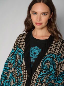 Кардиган женский 12411-54012 multicolor - Eleganzza фото 2