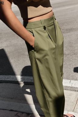 PANTAL?N CHINO RECTO / Khaki - Zara фото 4