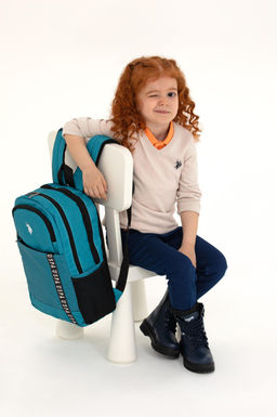 K_z _ocuk Krem Basic V Yaka Kazak