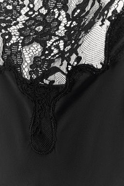 LACE SATIN DRESS