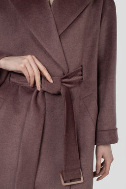 Пальто женское демисезонное (пояс) - El podio фото 7