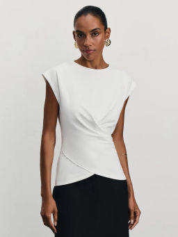 Футболка из хлопка с запахом / Zarina