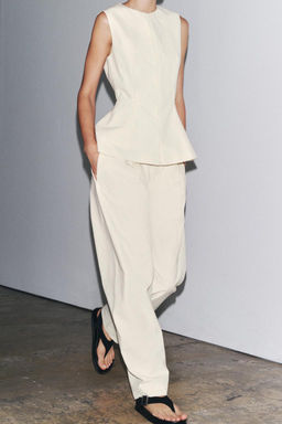 ZW COLLECTION PEPLUM TOP - Zara фото 5