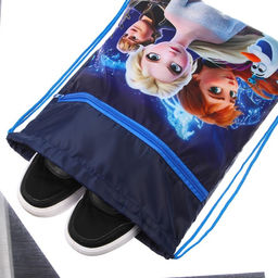 Мешок для обуви с карманом 420*350 мм, Холодное сердце (мягкий полиэстер, плотность 210D) - Disney фото 4