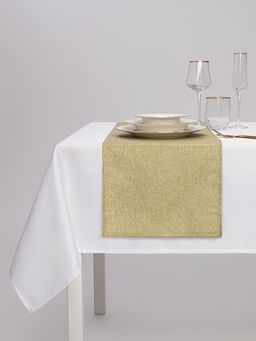 Дорожка на стол 33x180 зеленый полиэстер