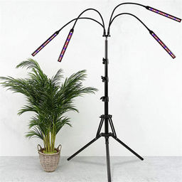 Светильник настольный / Фитолампа для растений с 4 лампами на подставке (Пульт дистанционного управления) + адаптер для розетки / FITLED5-3 /уп 10/ - Галеонтрейд фото 11