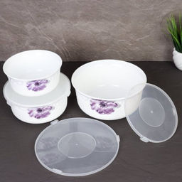 Салатник с крышкой 3 предмета / O3020/3-61008/S /уп 12/ АКЦИЯ - Галеонтрейд фото 3