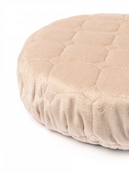 Чехол на табурет D33 бежевый вельвет