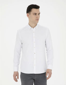 Bej Slim Fit Uzun Kollu G_mlek
