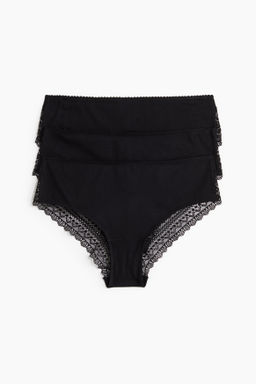 Pack de 3 bragas Hipster de encaje y algod?n - H&m фото 7