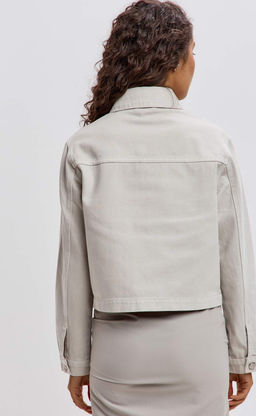 Куртка джинс F612-1269 l.beige - Fine joyce фото 8