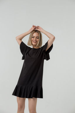 Платье с волнами ПЛОТНЫЙ ХЛОПОК - Knitka wear фото 5