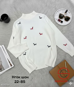 Кофта женская с таксами