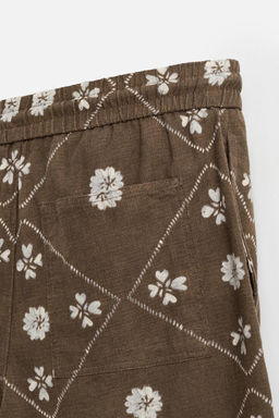 CONTRAST PRINT BERMUDA SHORTS - Zara фото 10