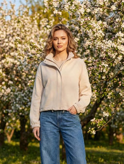 K13431 Толстовка на молнии СТАЛЬ