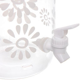 Кувшин пластиковый 3,8л "Летний микс" в наборе с 4-мя стаканами 650мл