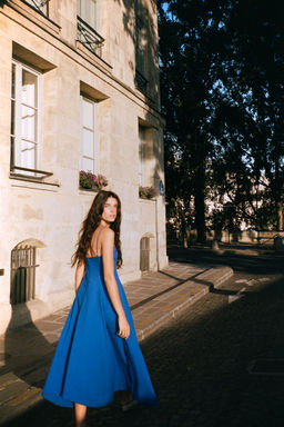 ASYMMETRIC POPLIN MIDI DRESS - Zara фото 8